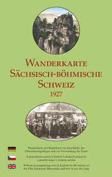 Wanderkarte Schsisch-Bhmische Schweiz 1927/ Umschlag Vorderseite