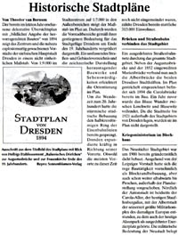 Zeitungsausschnitt Dresdner Stadtteilzeitung/Rezension zum Stadtplan von Dresden 1894