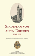 Stadtplan vom alten Dresden um 1911