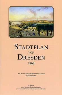 Stadtplan von Dresden 1868/Vorderseite Umschlag