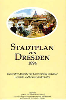 Stadtplan von Dresden 1894/Umschlag Vorderansicht