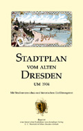 Stadtplan vom alten Dresden um 1904
