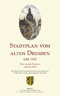 Stadtplan vom alten Dresden um 1930. Cover