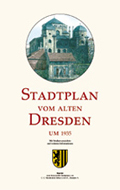 Stadtplan vom alten Dresden um 1935. Cover