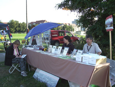 Unser Stand beim Johannstädter Elbefest. Foto